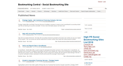 Desktop Screenshot of bookmarkingcentral.com